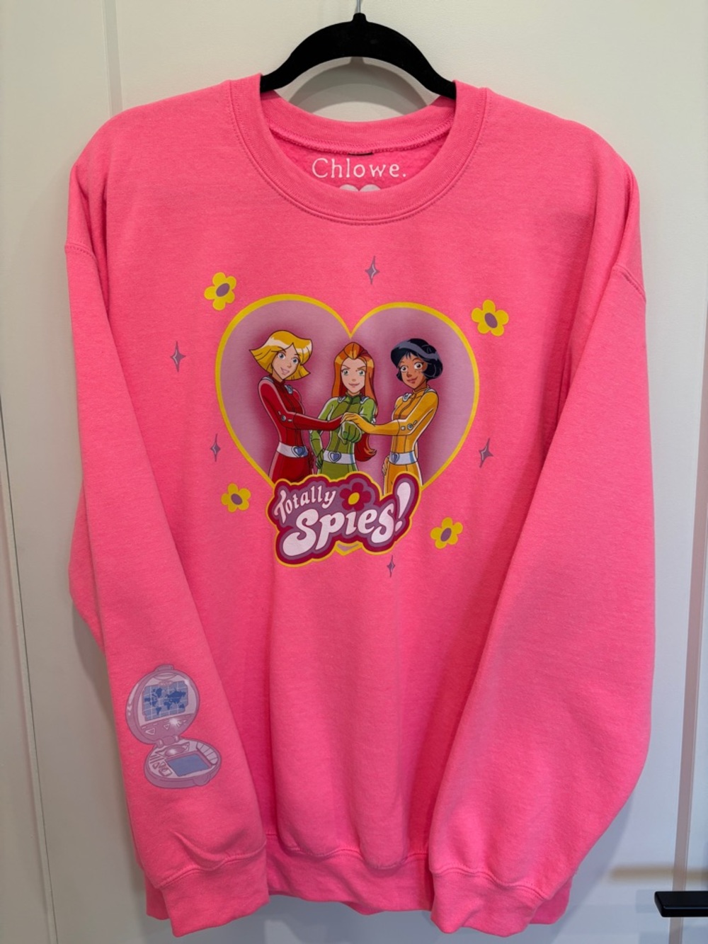 Chlowe Pink Totally Spies Graphic Crewneck Sweatshirt